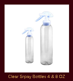 Crystal Clear Spray Bottles